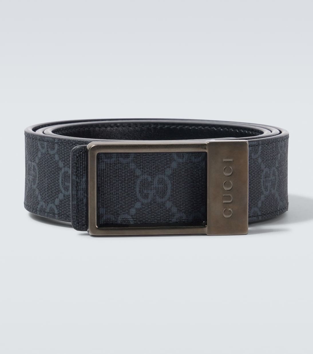 

GG Canvas реверсивный кожаный ремень Gucci, черный