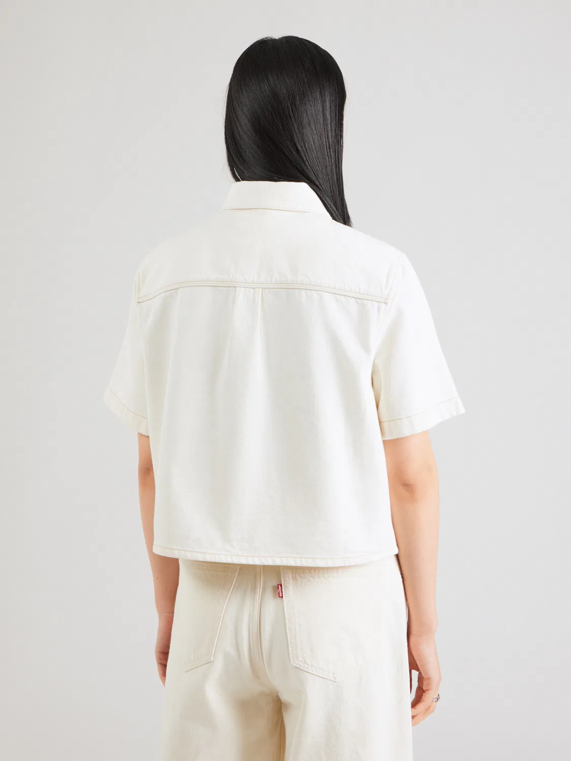 Блузка 'Logan Short Sleeve Denim Shirt' Levi'S , Wool White — фото 4