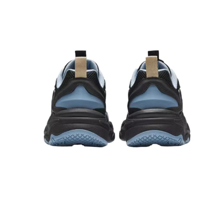 Antakids Антискользящие износостойкие низкие детские повседневные кроссовки Black/Gray Blue для подростков — фото 3