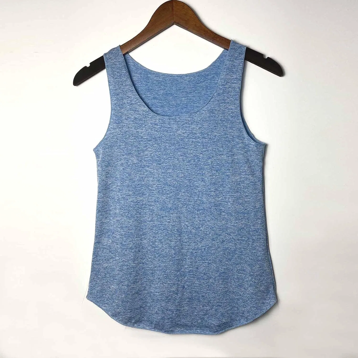 Топ для тренировок, женский, Square Neck, Loose Fit, Generic, Blue — фото 4