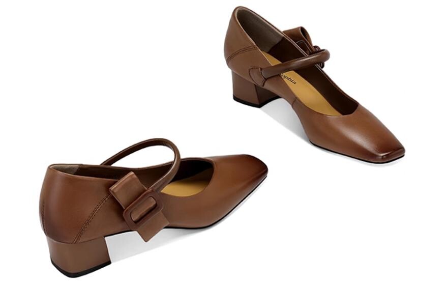 Туфли Мэри Джейн женские Jessica Sophia, цвет Light Brown — фото 2