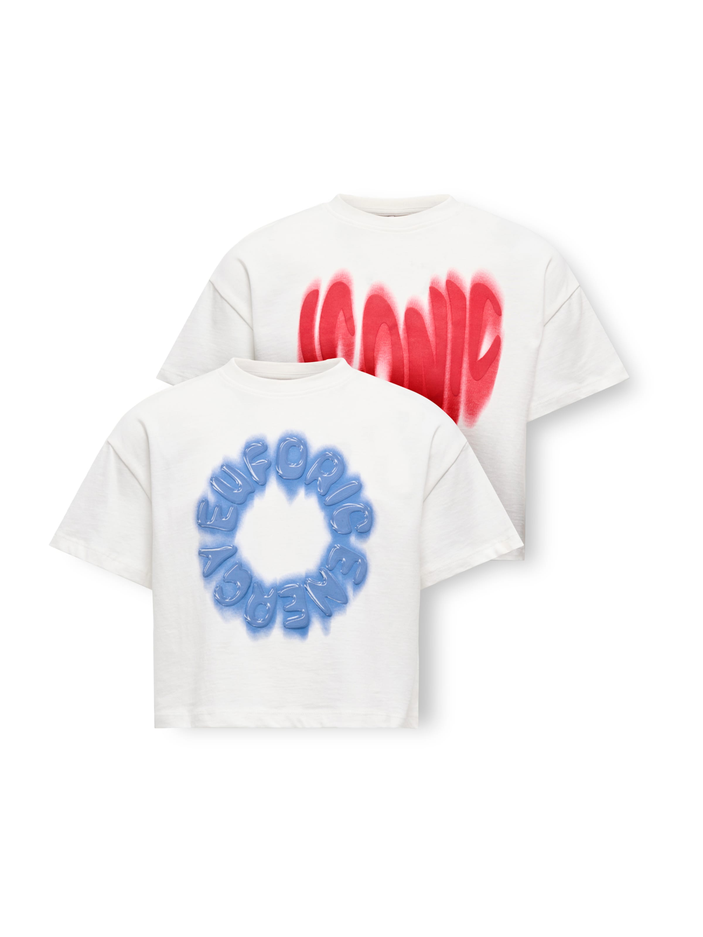 

ONLY GIRLS Футболка 'KOGDAPHNE' в белом цвете