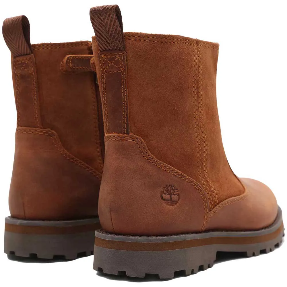 Детские сапожки Timberland Courma утепленные, коричневый — фото 4
