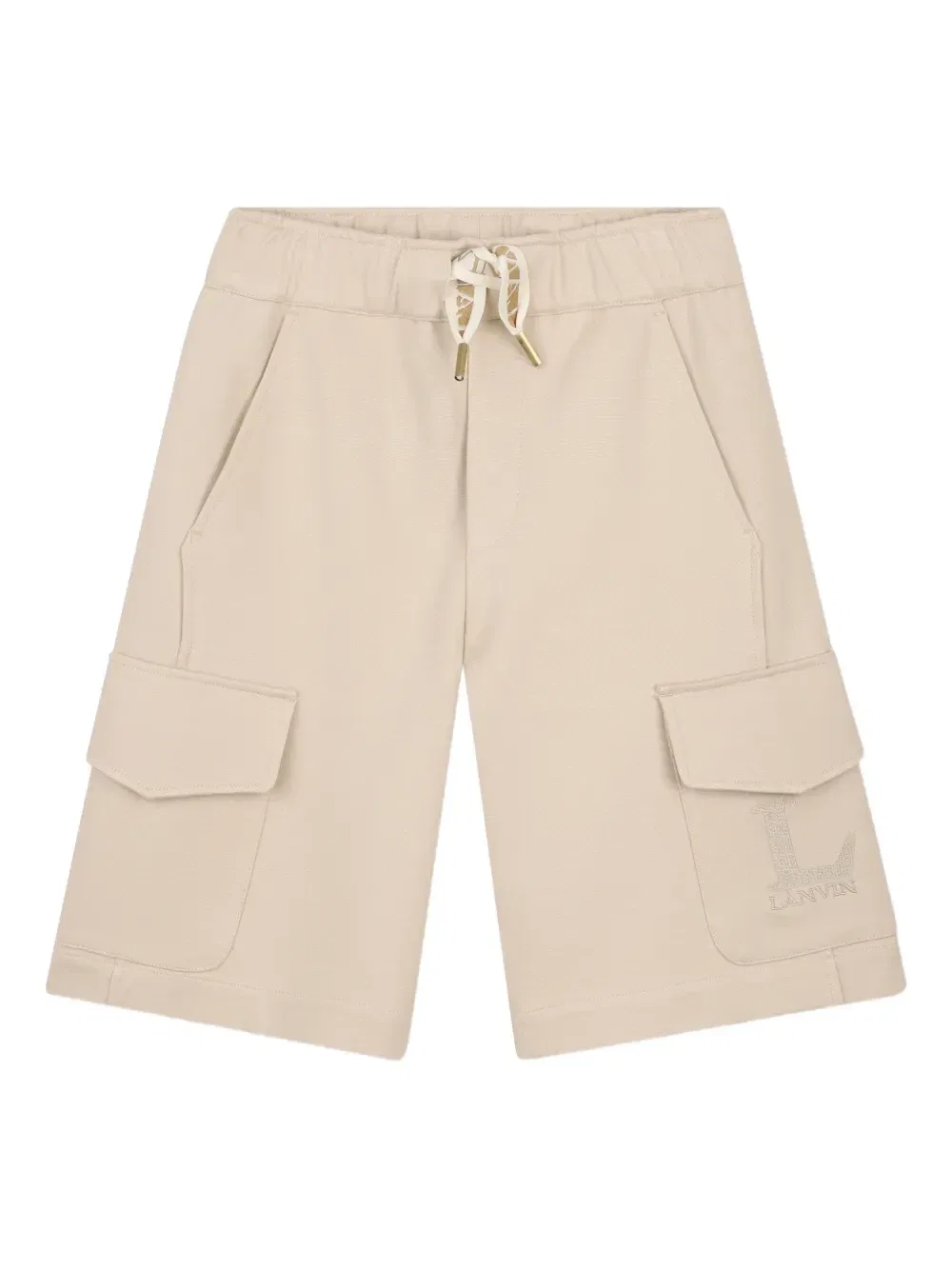 Шорты карго с кулиской Lanvin Enfant, бежевый