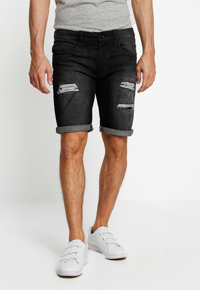 

Джинсовые шорты KADEN HOLES INDICODE JEANS, цвет black