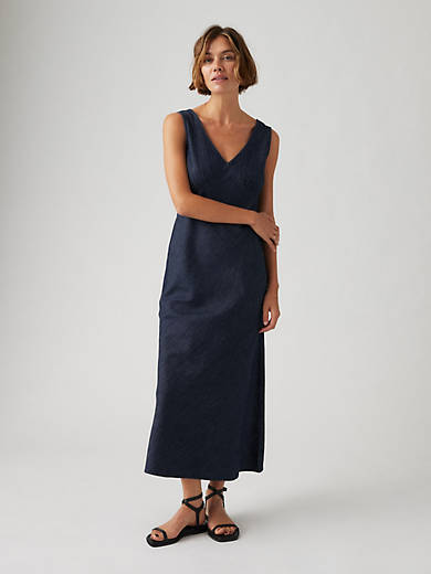 

Платье-комбинация Atalia Linen+Den Levi's, цвет Today's News - Dark Wash