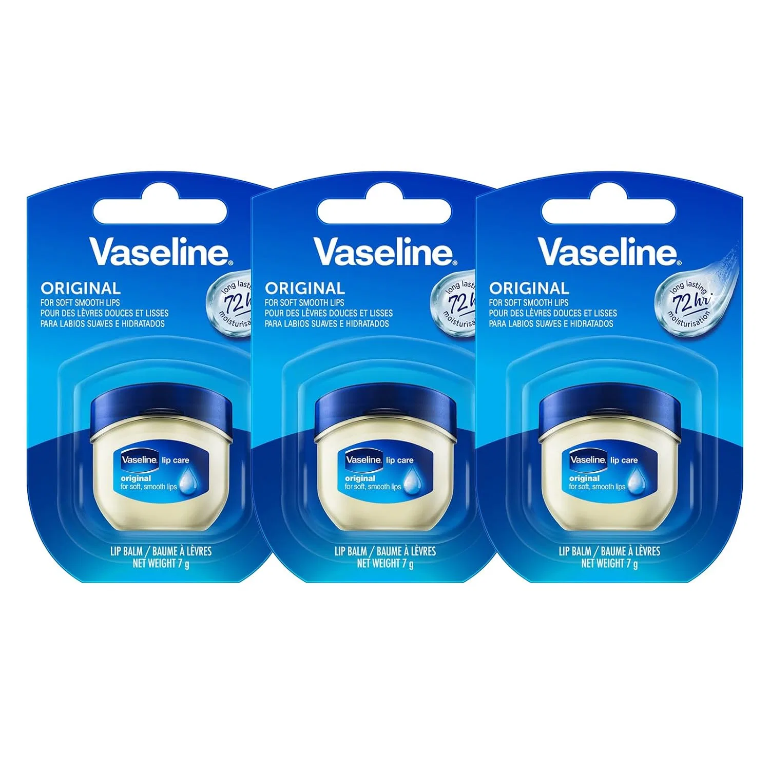 Питательный бальзам для губ Vaseline Lip Therapy The Original (3 шт.) Vaseline