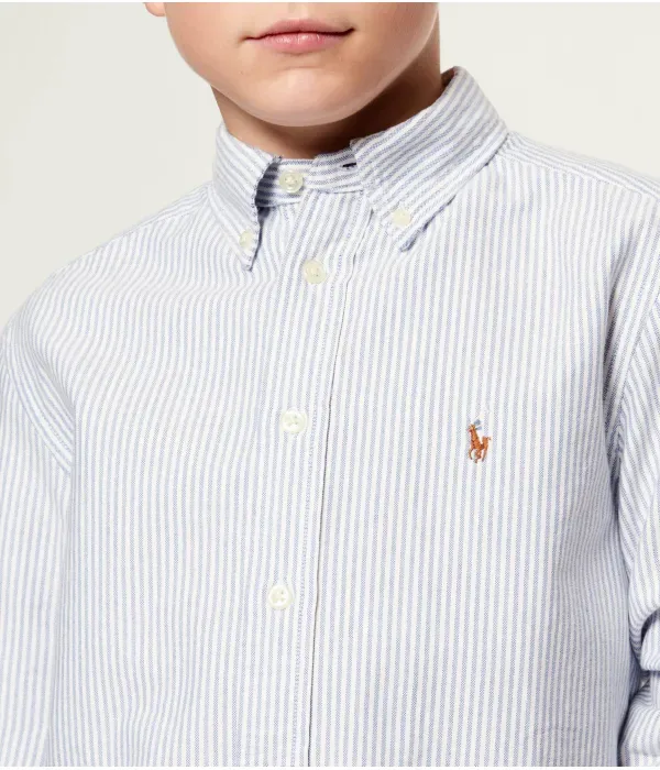 Рубашка regular fit Polo Ralph Lauren, небесно-голубой — фото 4
