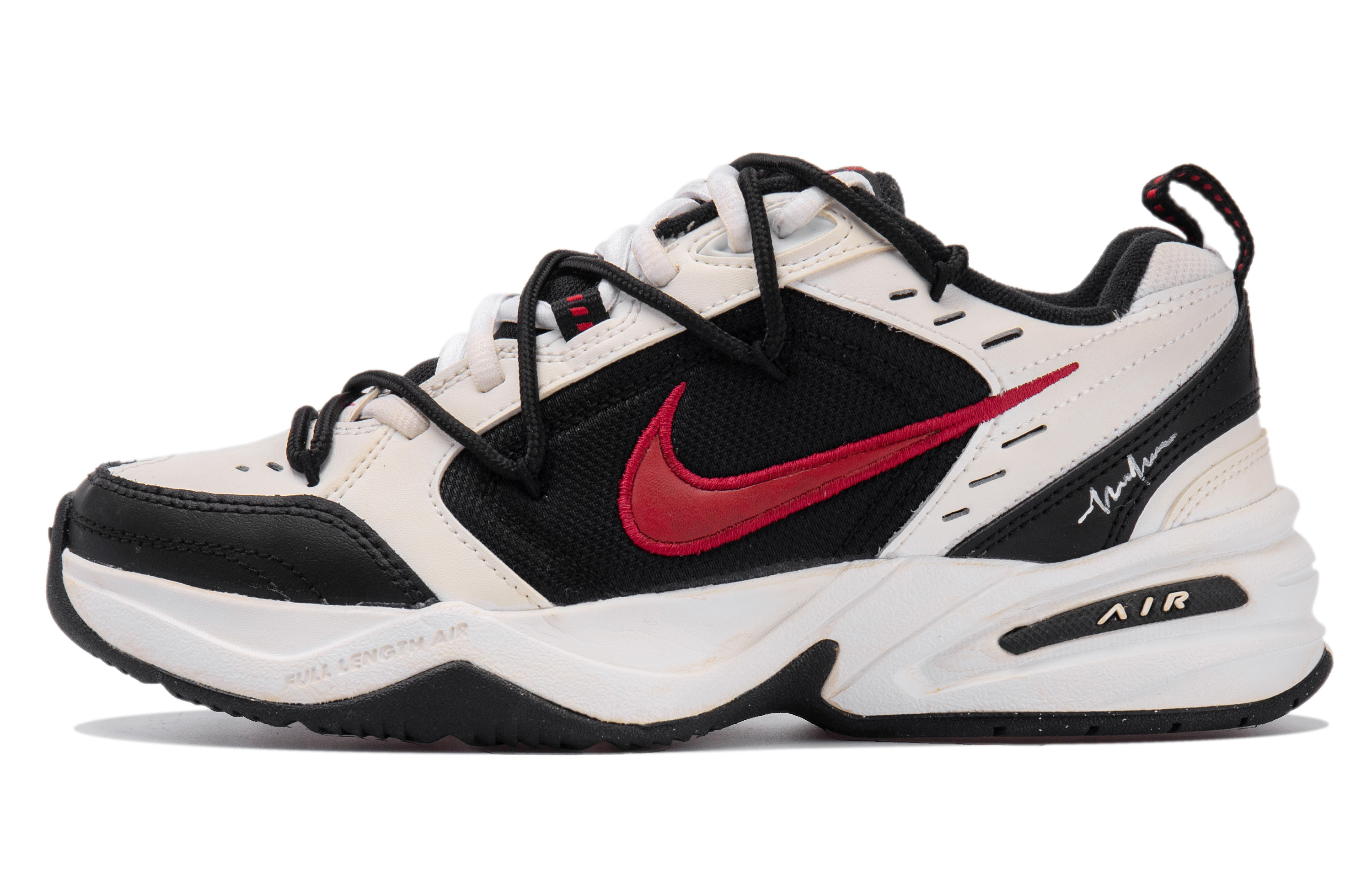 

Кроссовки Nike Air Monarch 4 Lifestyle Shoes Unisex Low-top Black/white/yellow/red, черный