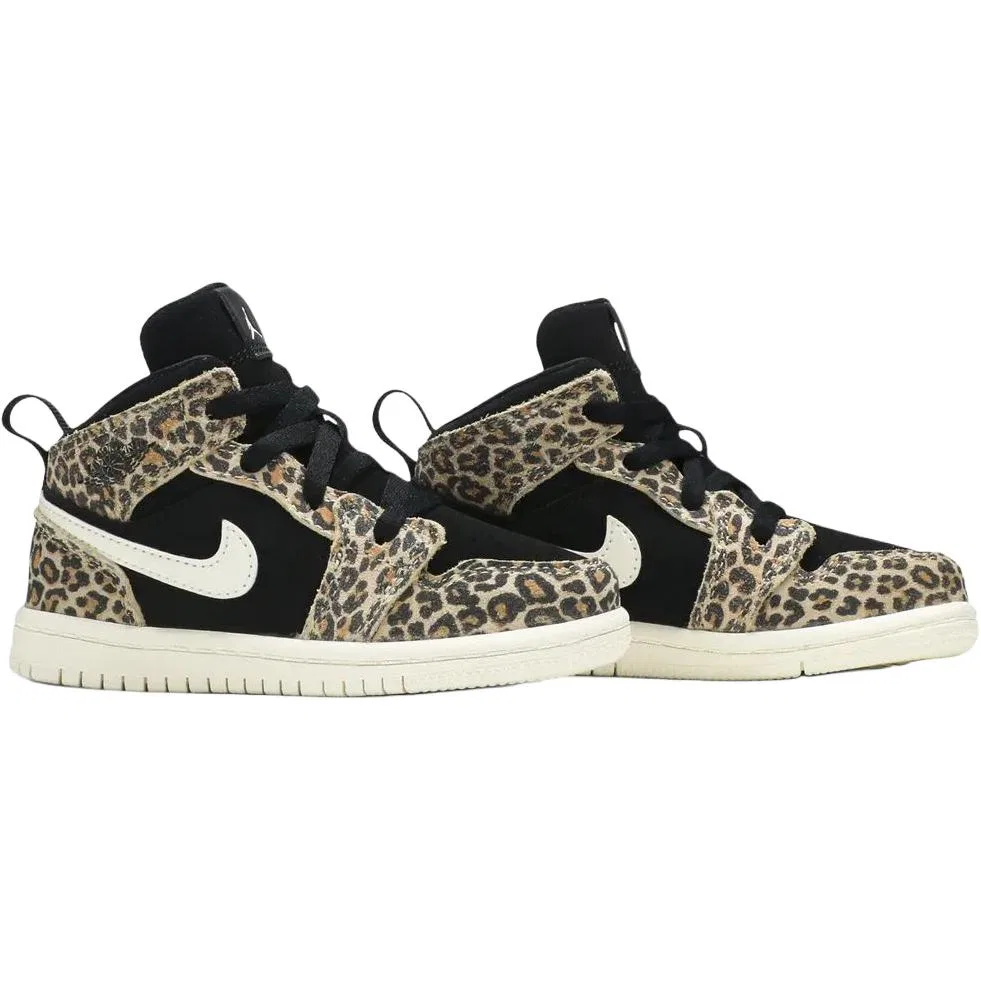 Кроссовки для малышей Air Jordan 1 Mid Toddler Black Jordan — фото 4