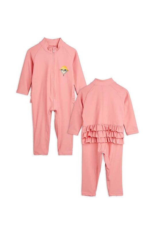 

Детский купальник «Сова» Mini Rodini, розовый