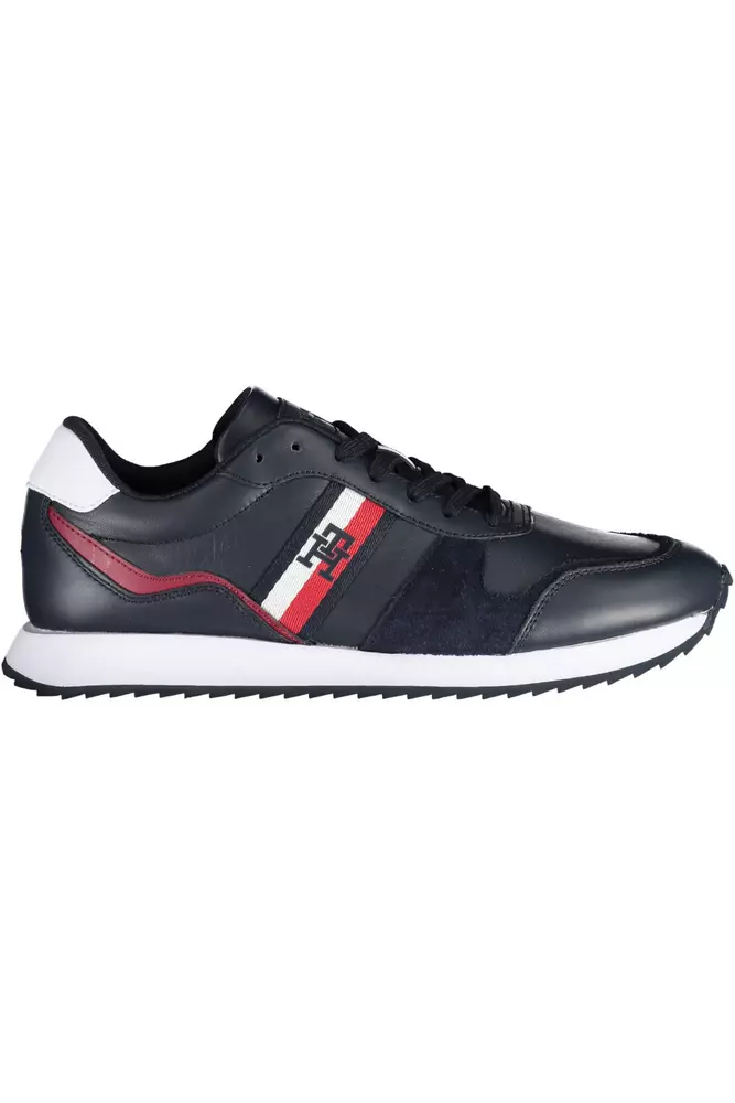 

Синие кожаные мужские кроссовки Tommy Hilfiger