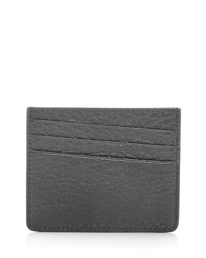 

Maison Margiela P4455 Кожаный футляр для визиток, черный