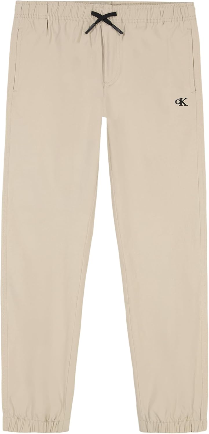 

Спортивные брюки Calvin Klein Boys из эластичного твила с застежкой на шнурок, Island Fossil