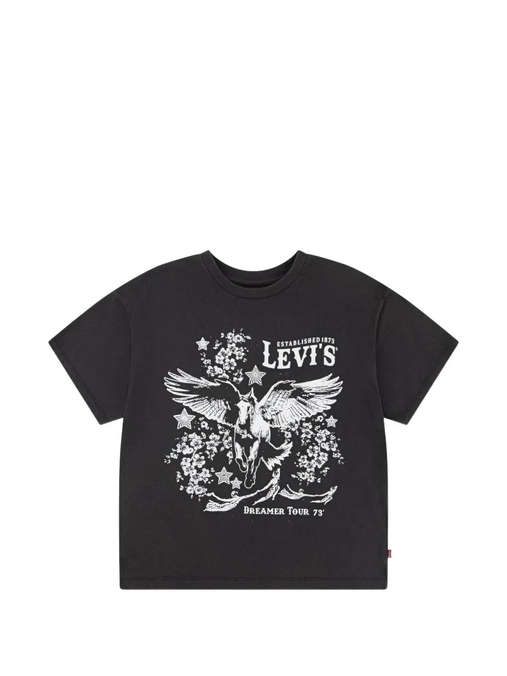 Футболка с круглым вырезом и принтом Levi'S Kids, черный