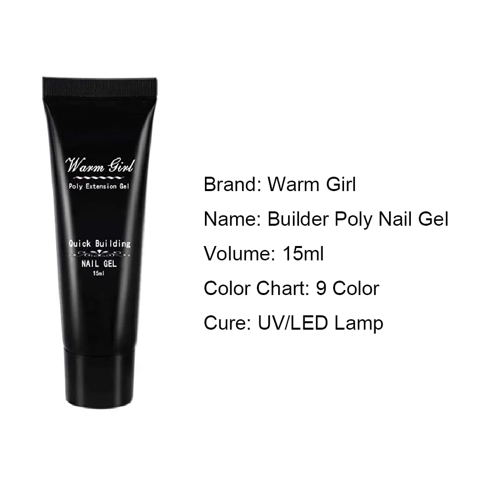 Набор для наращивания ногтей Warm Girl Poly Extension Gel Warm Girl — фото 3
