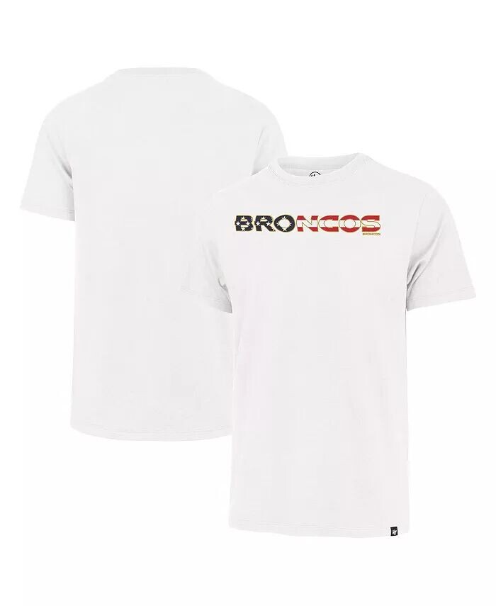 

Мужская белая футболка Denver Broncos с надписью Franklin Flag Script '47 Brand, белый