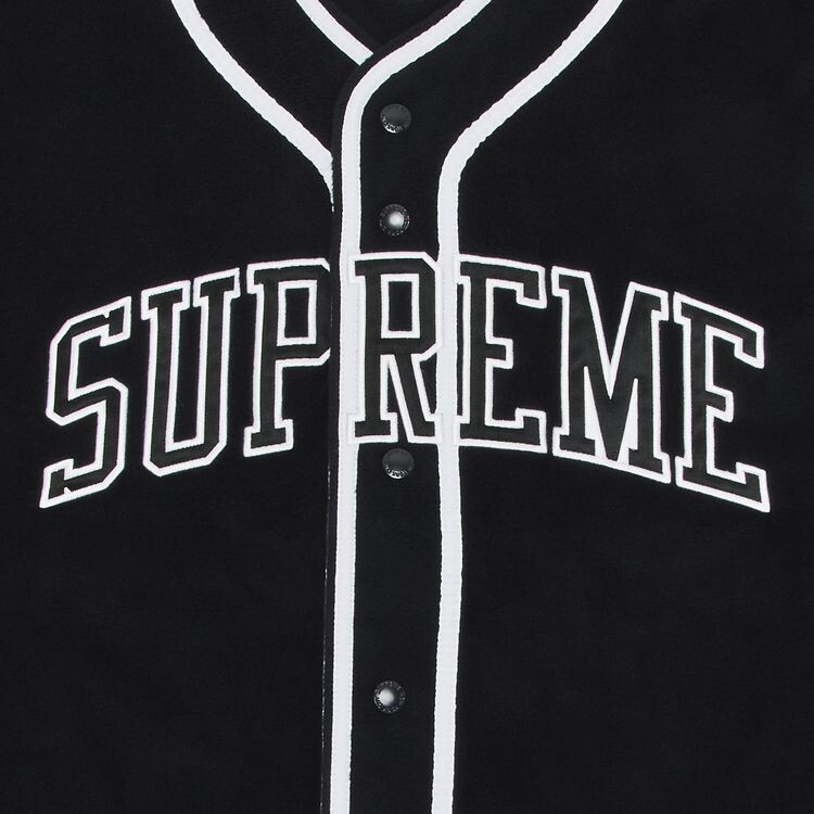 Джерси Supreme Polartec Baseball Jersey Black, черный — фото 3