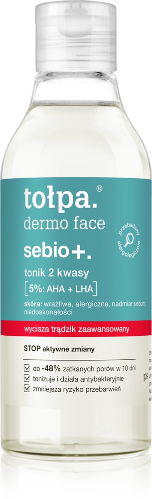 

Dermo face sebio + тоник с кислотами Tołpa, 200 мл