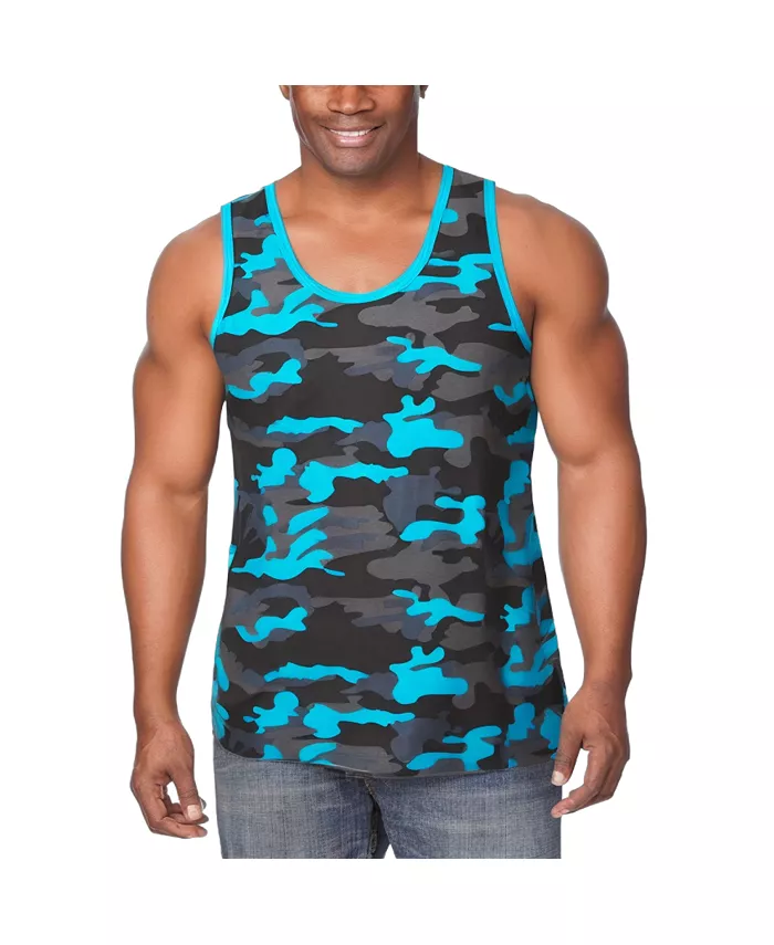 

Футболка-майка Big & Tall Heavyweight Cotton Tank KingSize, синий