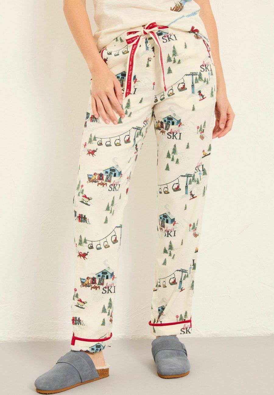 

Пижамные брюки FatFace REGULAR FIT, Ivory Apres Ski/White