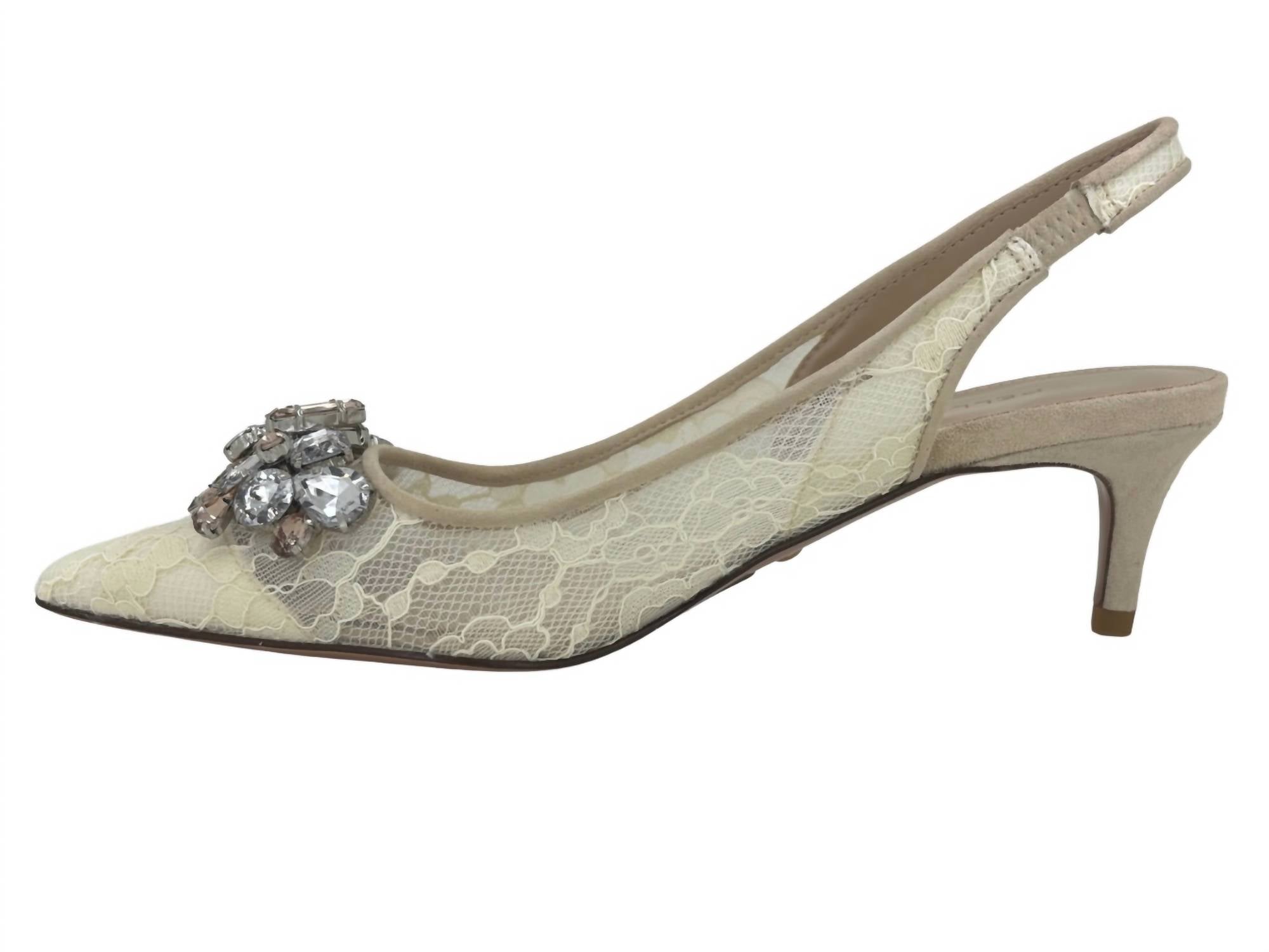 Женские мюли Adenn Kitten Heel на шлейке бежевые PELLE MODA — фото 2