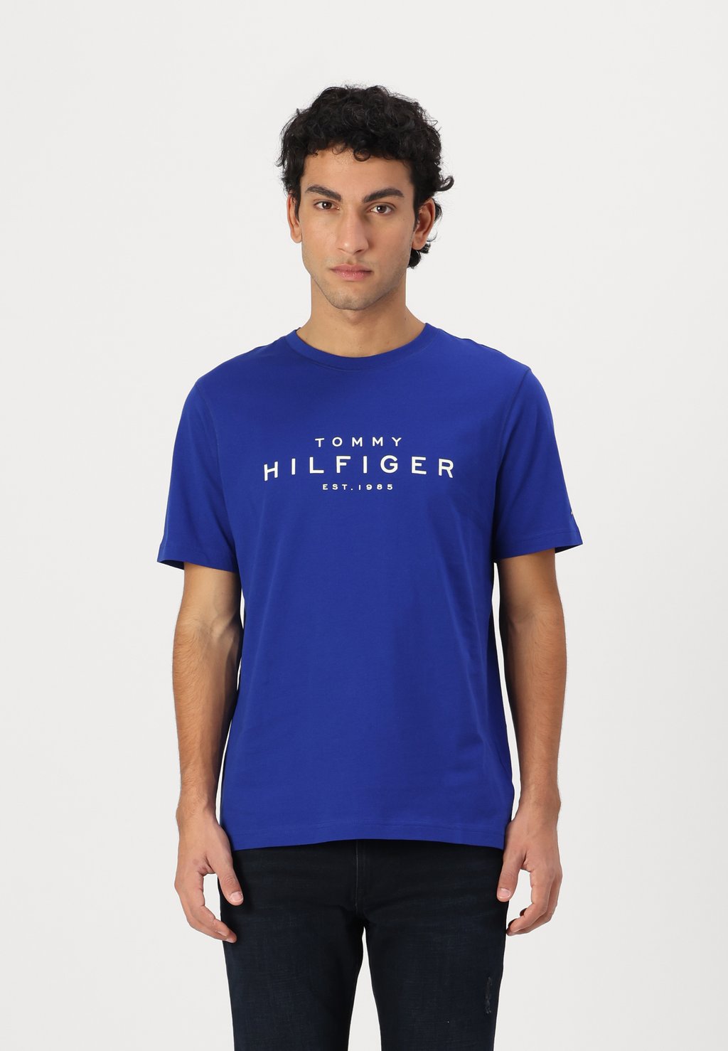 

Футболка с принтом BIG TEE Tommy Hilfiger, темно-синий