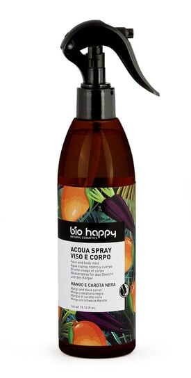 

Легкий увлажняющий спрей для лица и тела, манго и черная морковь Bio Happy, inna