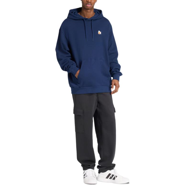 Толстовка мужская FW25 DOG HOOP PATCH Adidas, темный индиго — фото 4