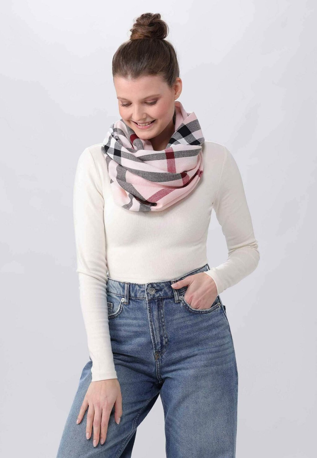 

Снуд PLAID LOOP MADE IN GERMANY FRAAS, светло-красный