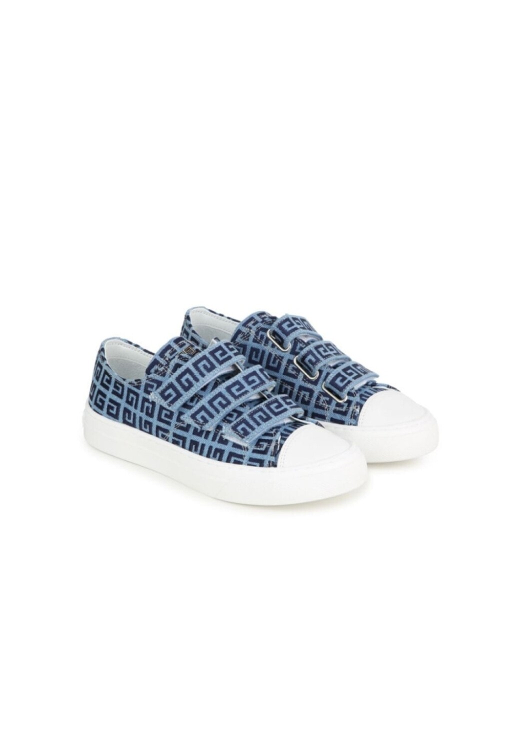 

Givenchy Kids кроссовки из денима с принтом 4G, синий