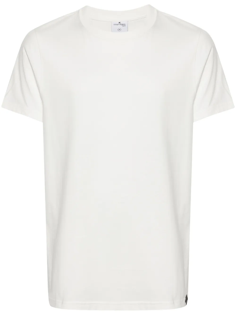 

Футболка с круглым вырезом Courrèges, белый