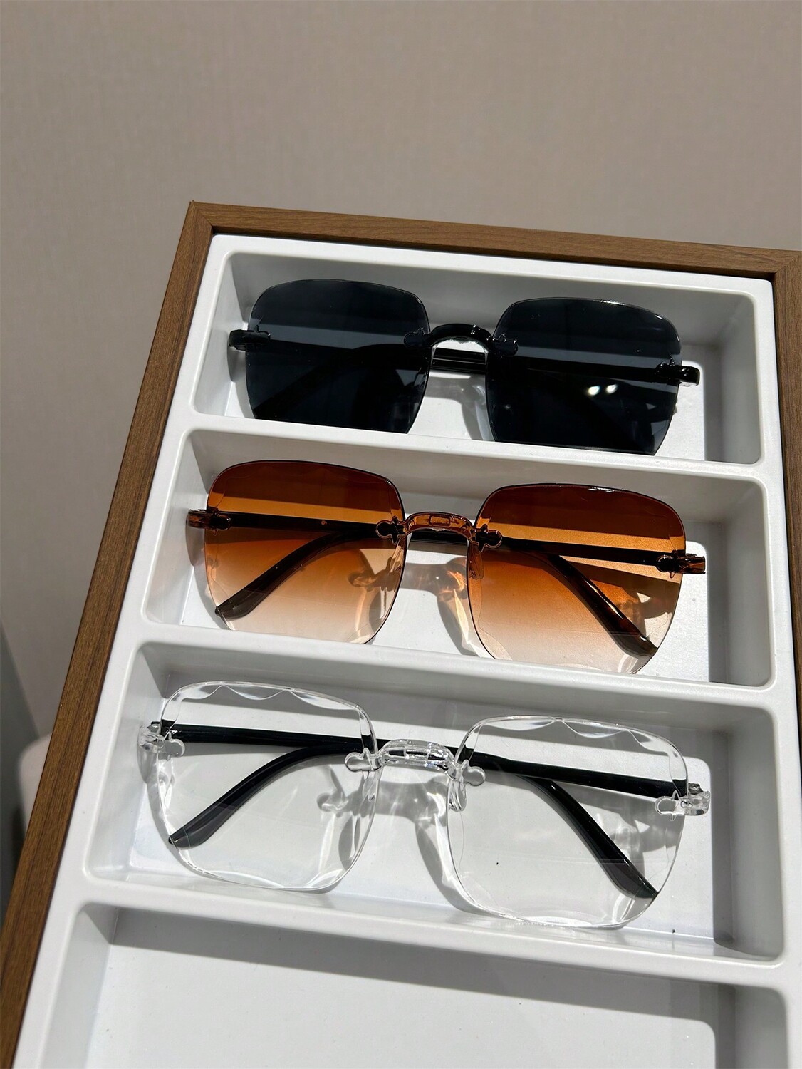 

3 шт., Мужские квадратные разноцветные модные оптические очки в стиле ретро с легкими и элегантными оттенками премиум-качества, аксессуары