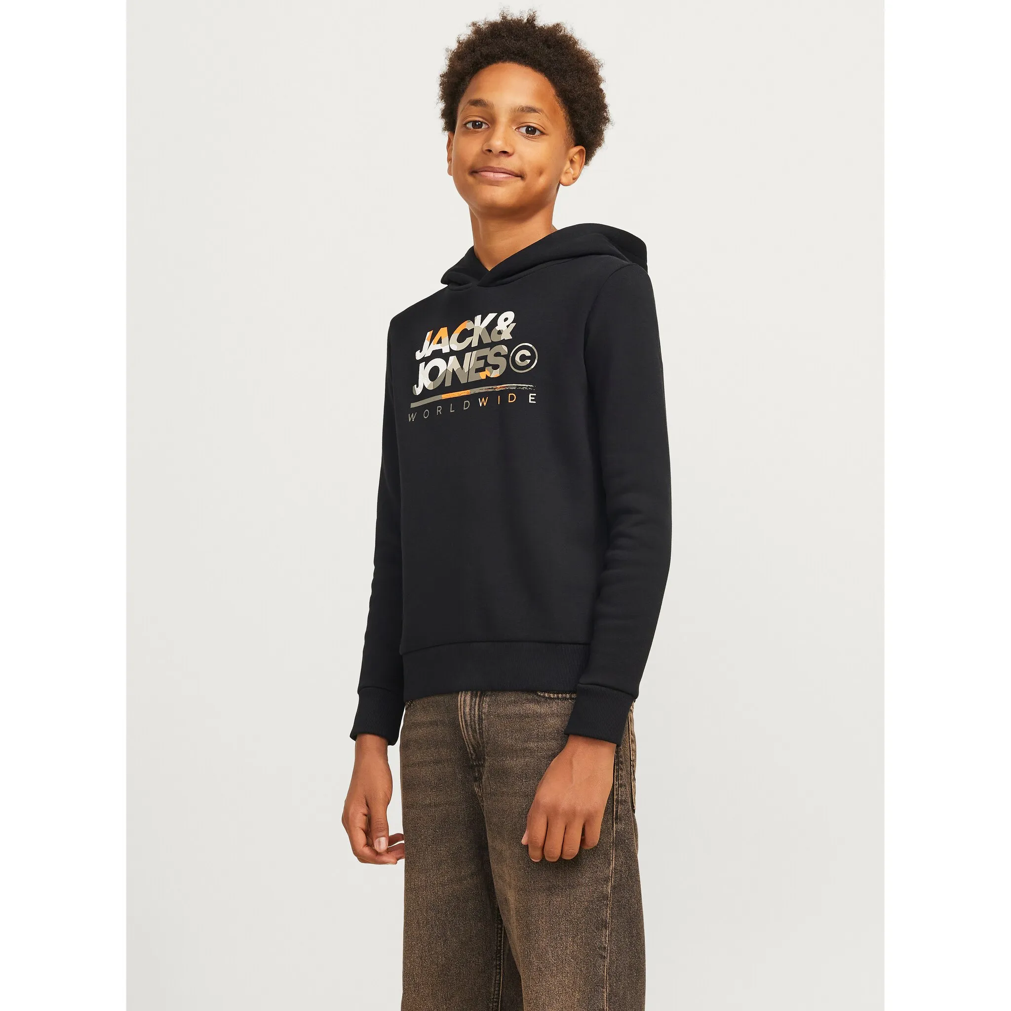 

Детская толстовка Jack & Jones «JJLUKE SWEAT HOOD JNR» Jack & Jones Junior, черный