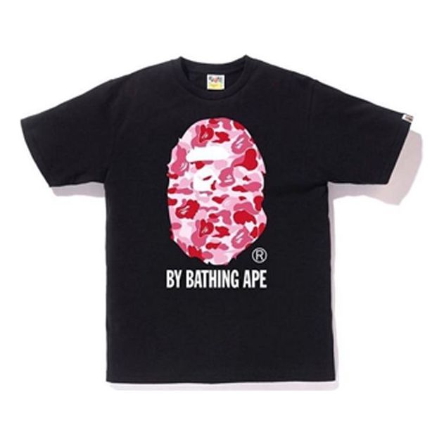 

Футболка A Bathing Ape Camouflage Ape Head Logo T-Shirt 'Black Pink'