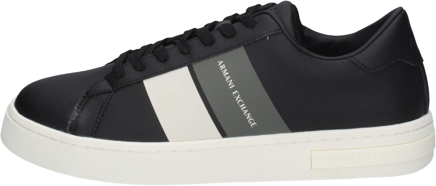 

Мужские кроссовки Armani Exchange London Classic Stripe, черный