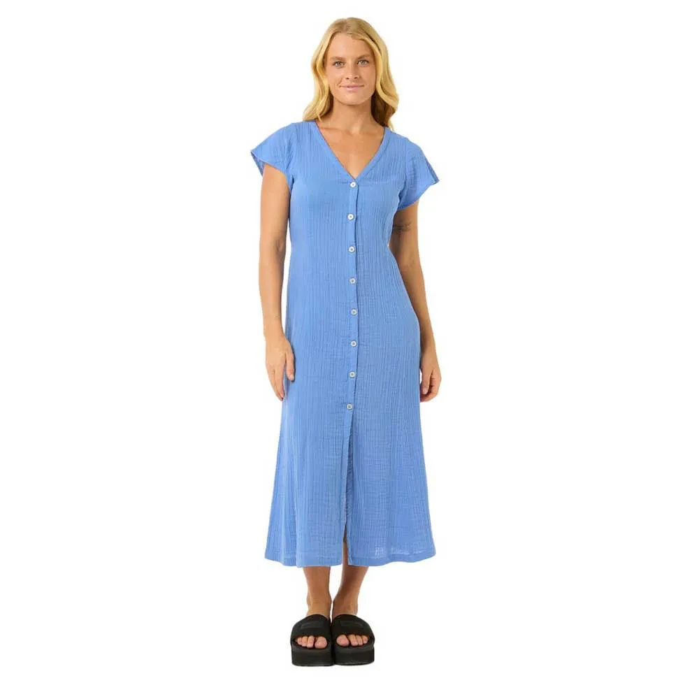 

Платье Rip Curl Premium Surf short sleeve midi, синий