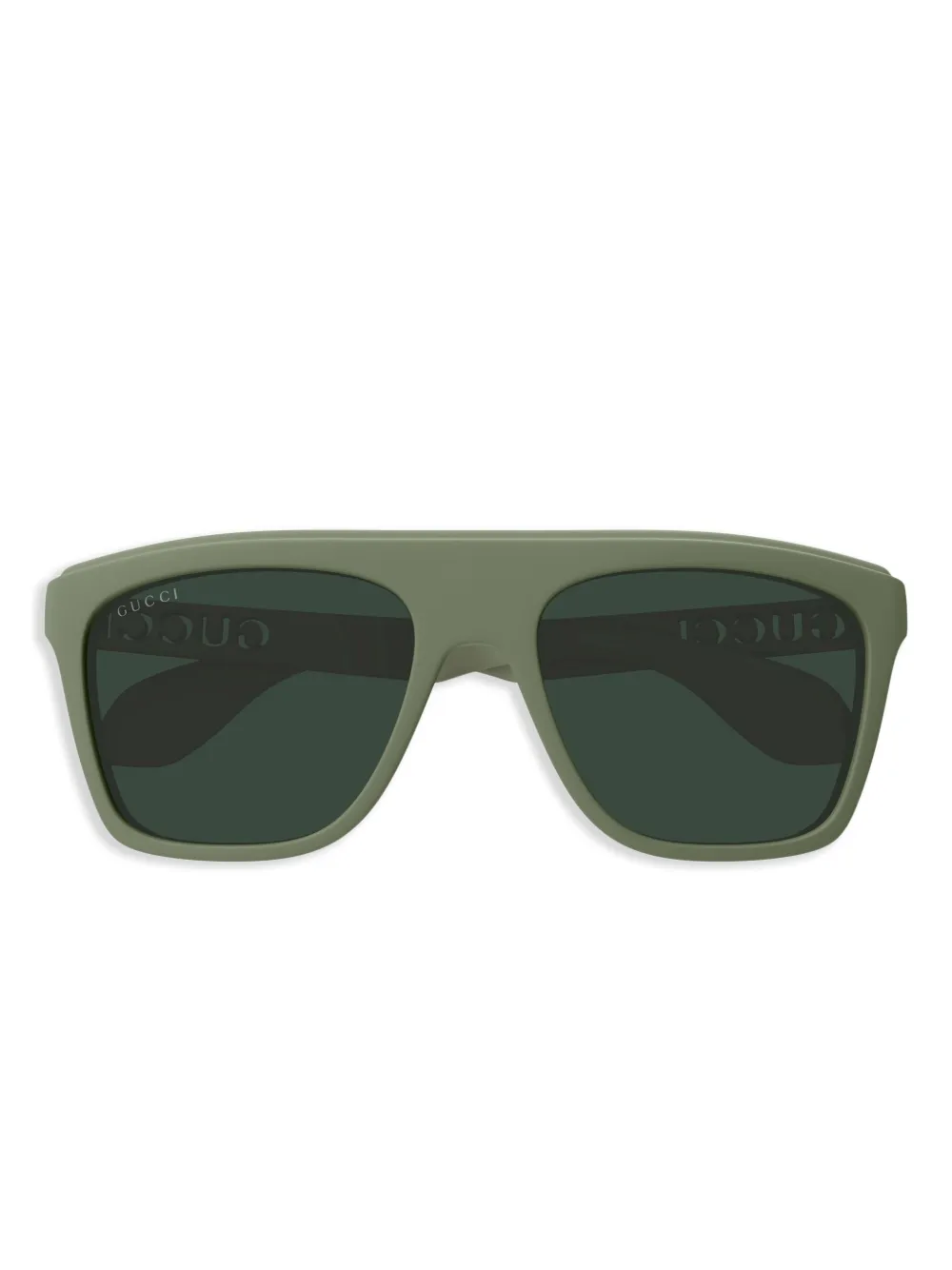 

Солнцезащитные очки в квадратной оправе Gucci Eyewear, зеленый