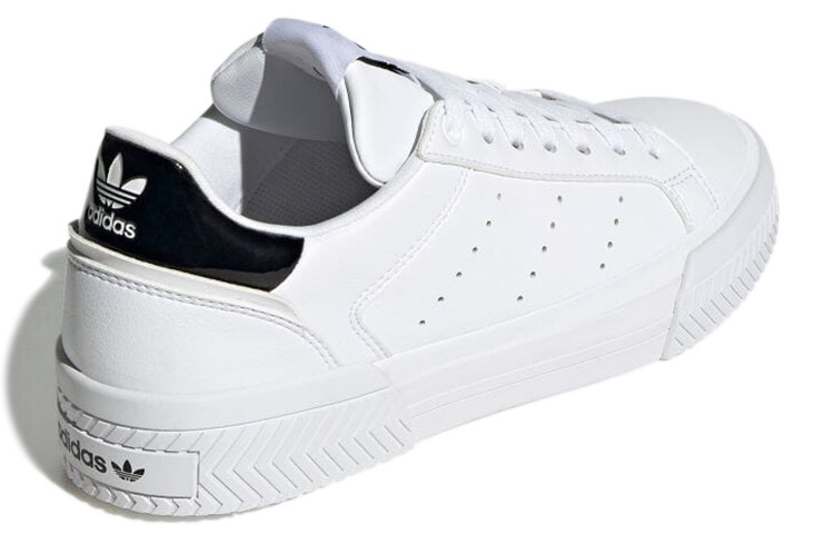 Кроссовки Adidas originals Court Tourino Women, белый/черный — фото 4