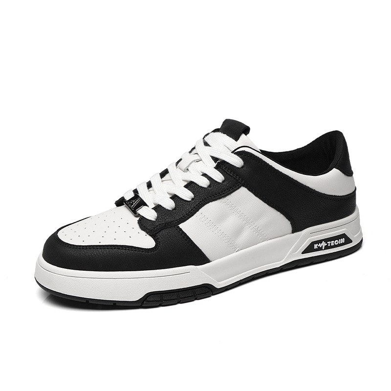 

Износостойкие, дышащие, нескользящие, низкие мужские кроссовки Devanro, Black White