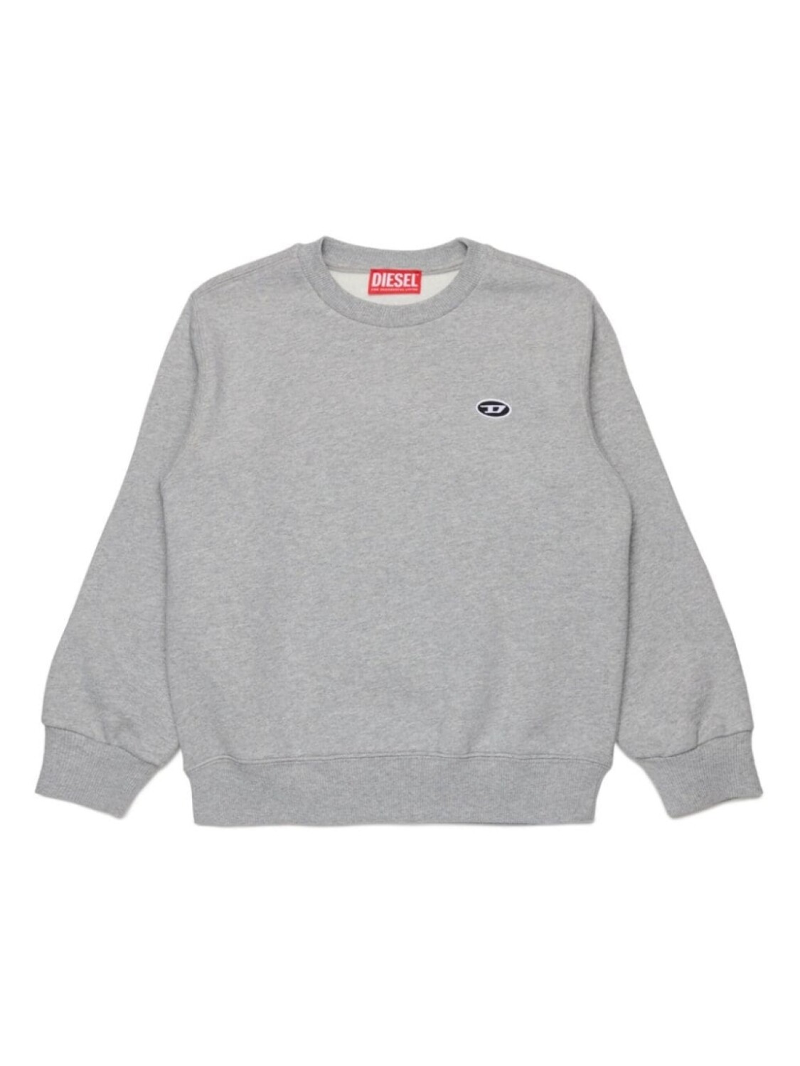 

Diesel Kids толстовка с вышитым логотипом, серый