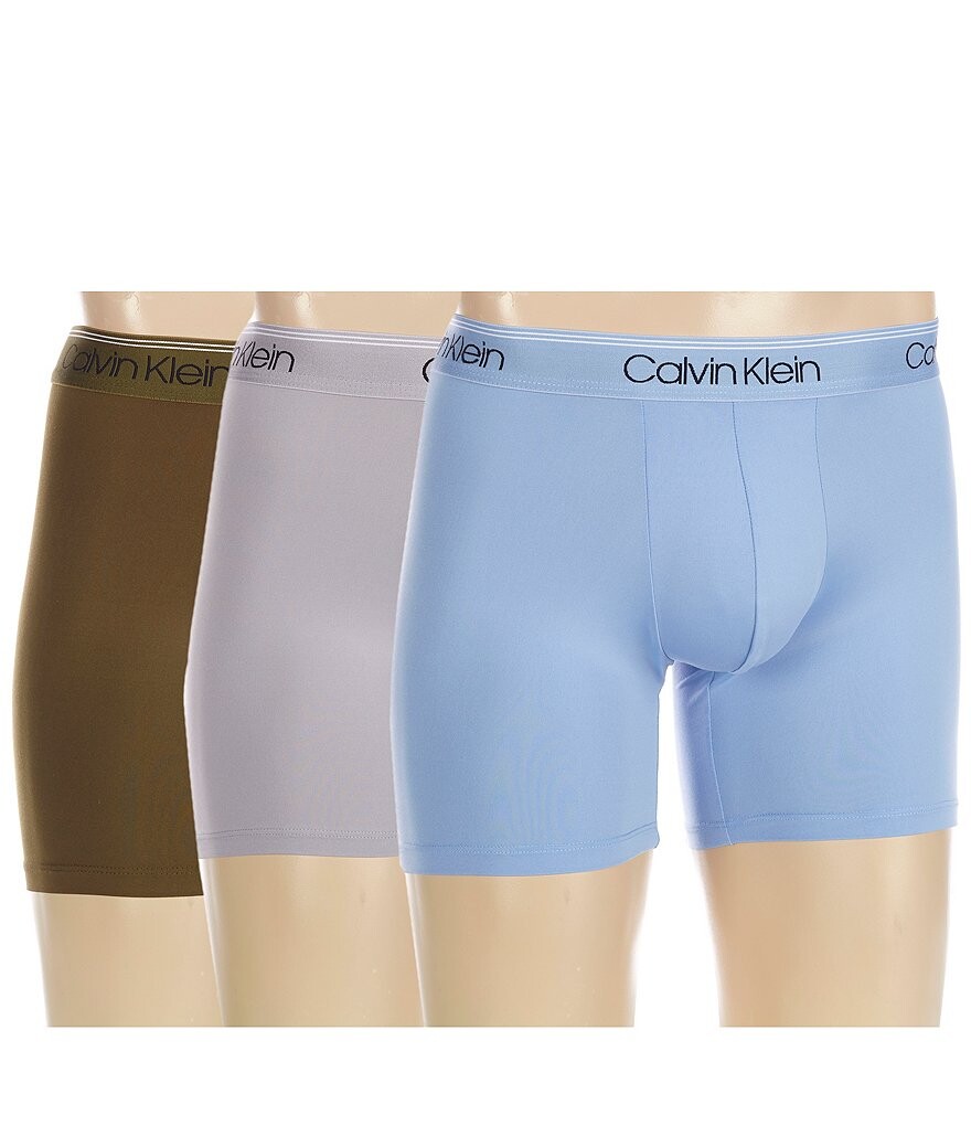 

Твердые трусы-боксеры Calvin Klein Micro Stretch, 3 шт., мультиколор