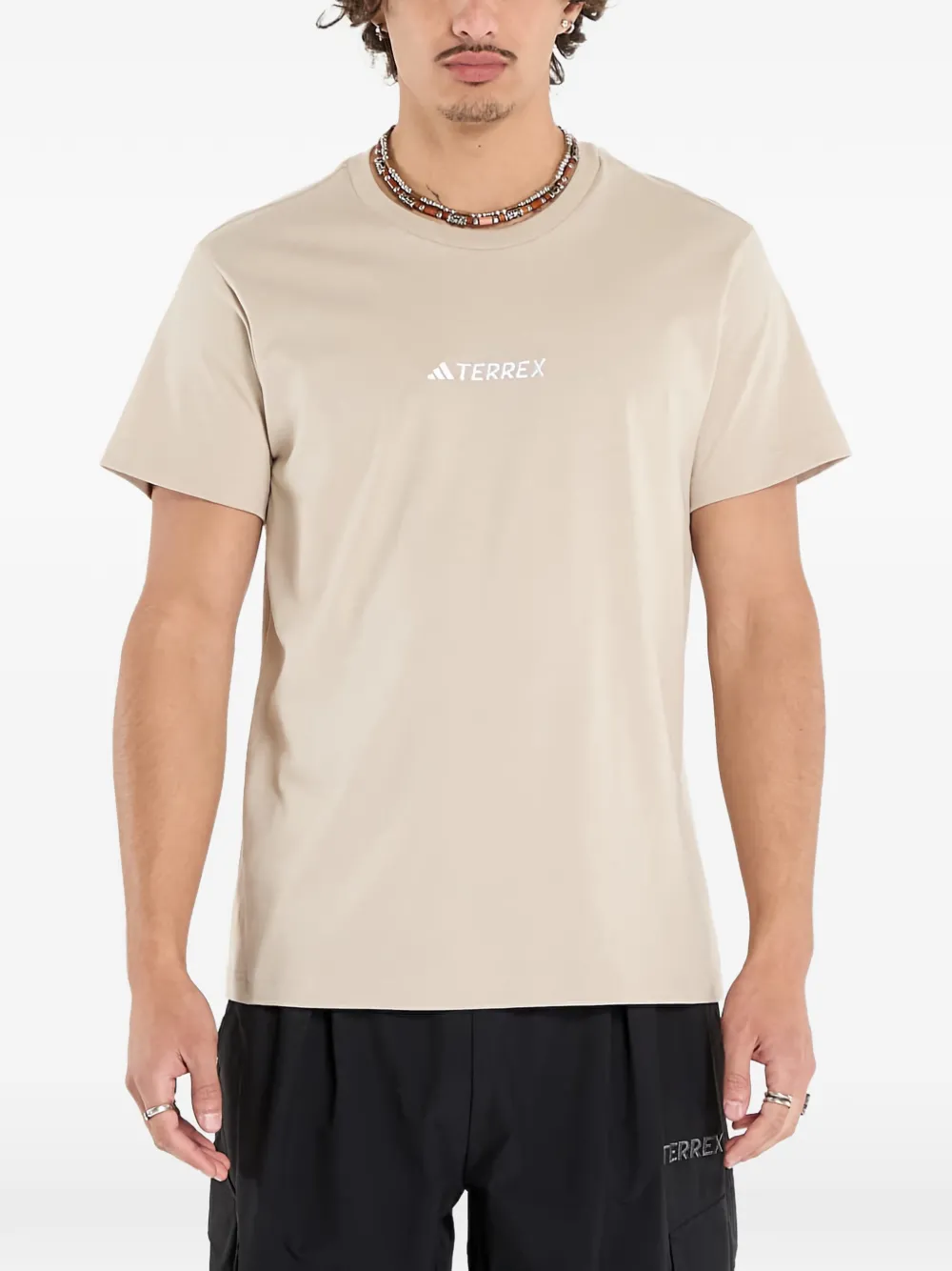Футболка Terrex Signature с принтом Adidas, бежевый — фото 3