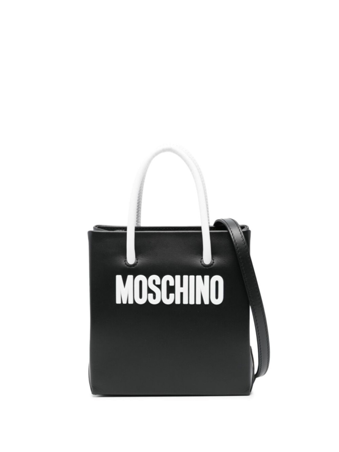 

Мини-сумка с логотипом Moschino, черный