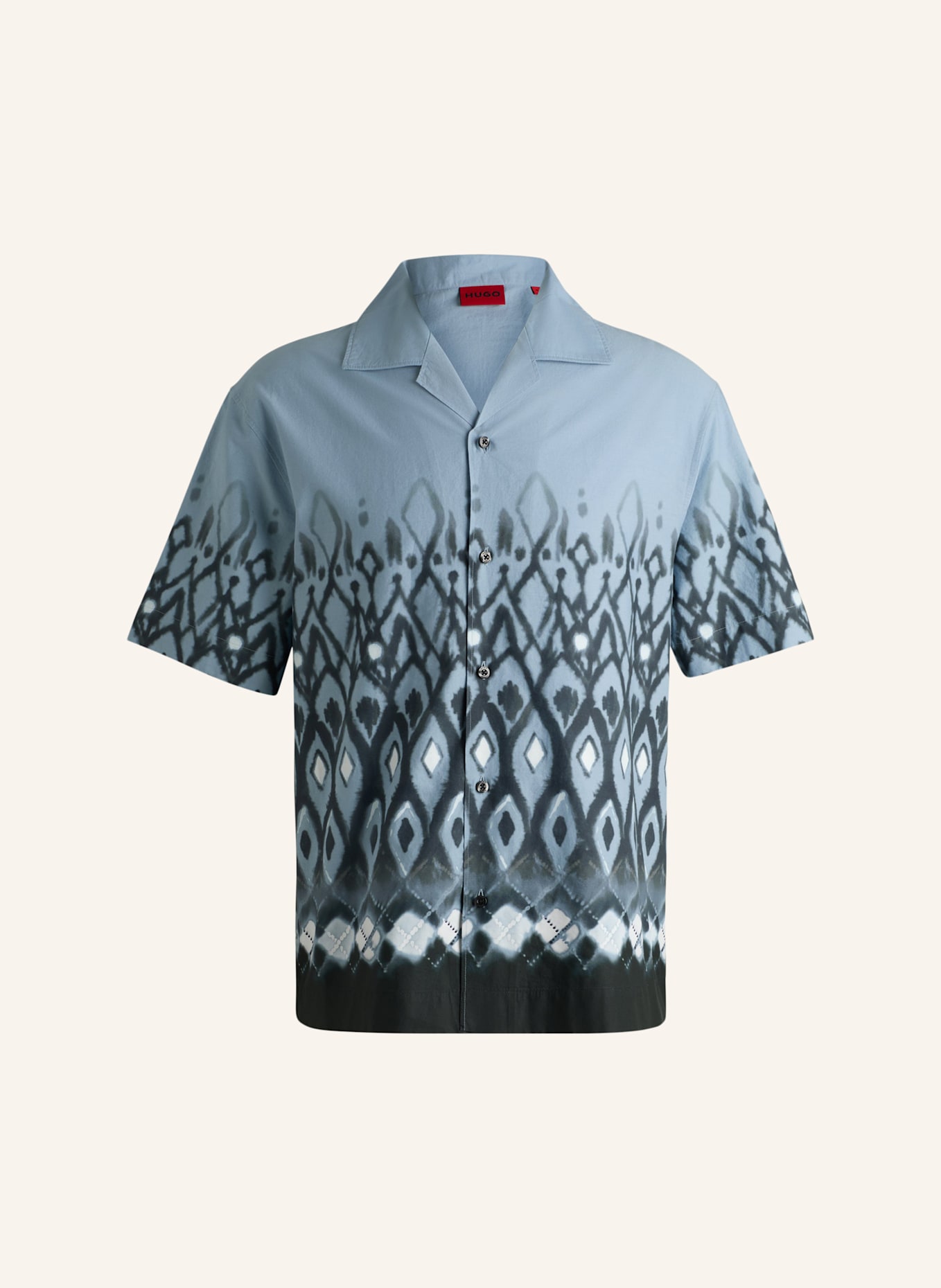 

Повседневная рубашка espino oversize fit Hugo, синий