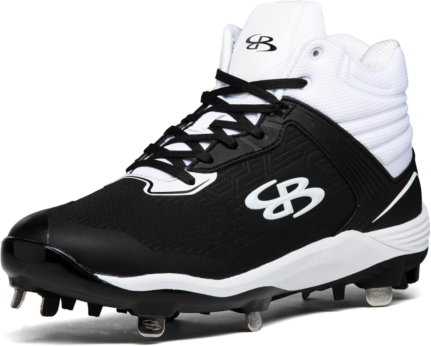 

Бутсы Boombah Viper Pro для мужчин с металлическим шипом средней высоты - несколько вариантов цвета - разные размеры, белый/черный