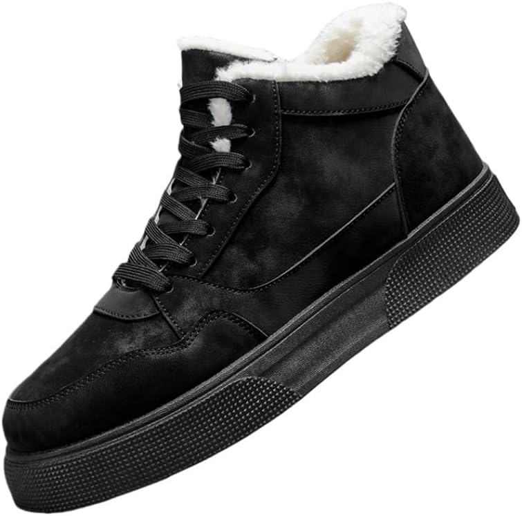 

Мужские спортивные туфли Clolinde большого размера в ретро-стиле, толстые и теплые, с противоскользящей и износостойкой подошвой, легкие и удобные, зимние снежные ботинки, черный