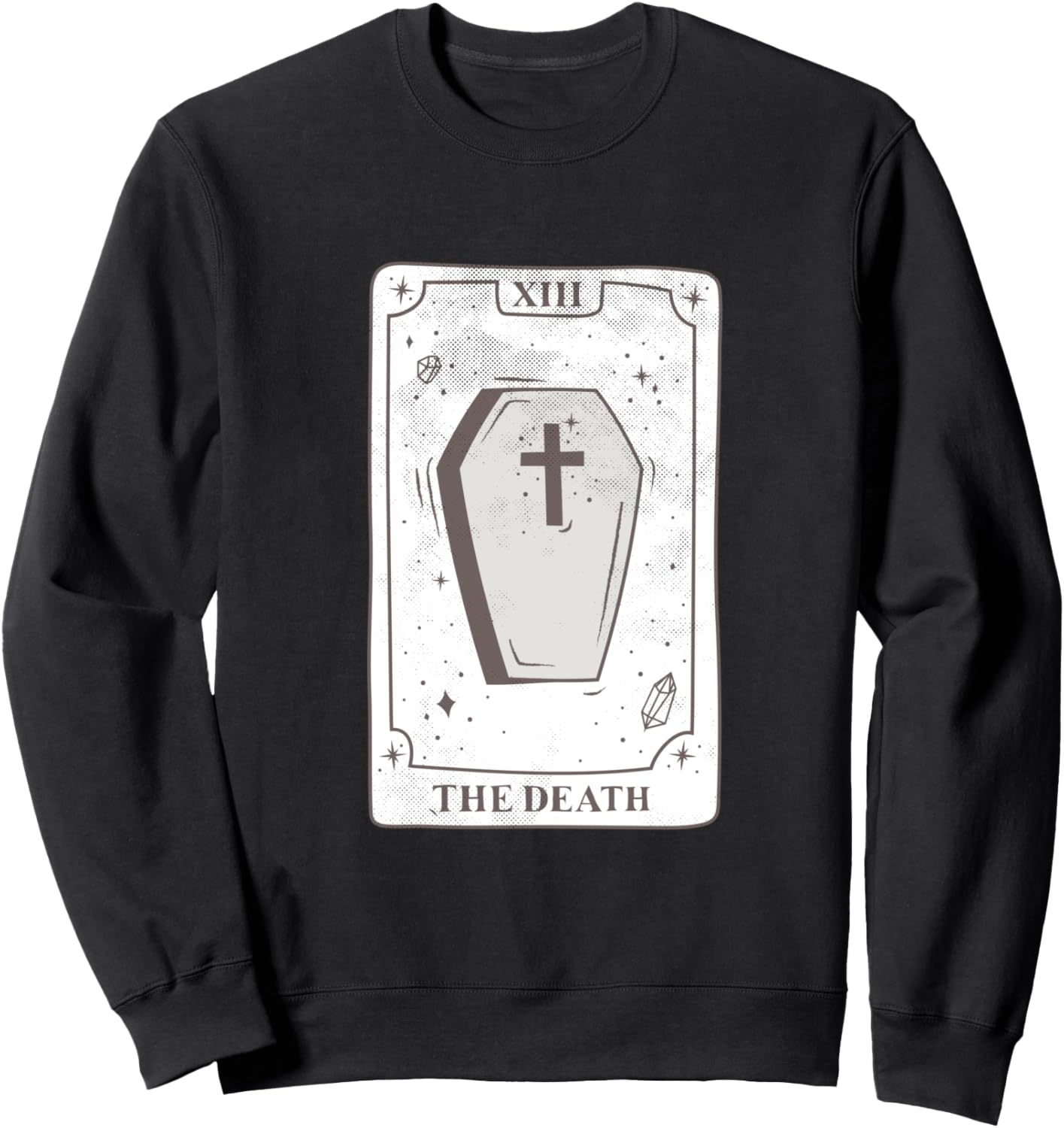 

ВедьмаГотикаВедьмаЭмоЖнецТароКартыГрафикаКавайнаяТолстовка Witchy Clothes Tarot Card Goth Witch Emo Graphic, черный