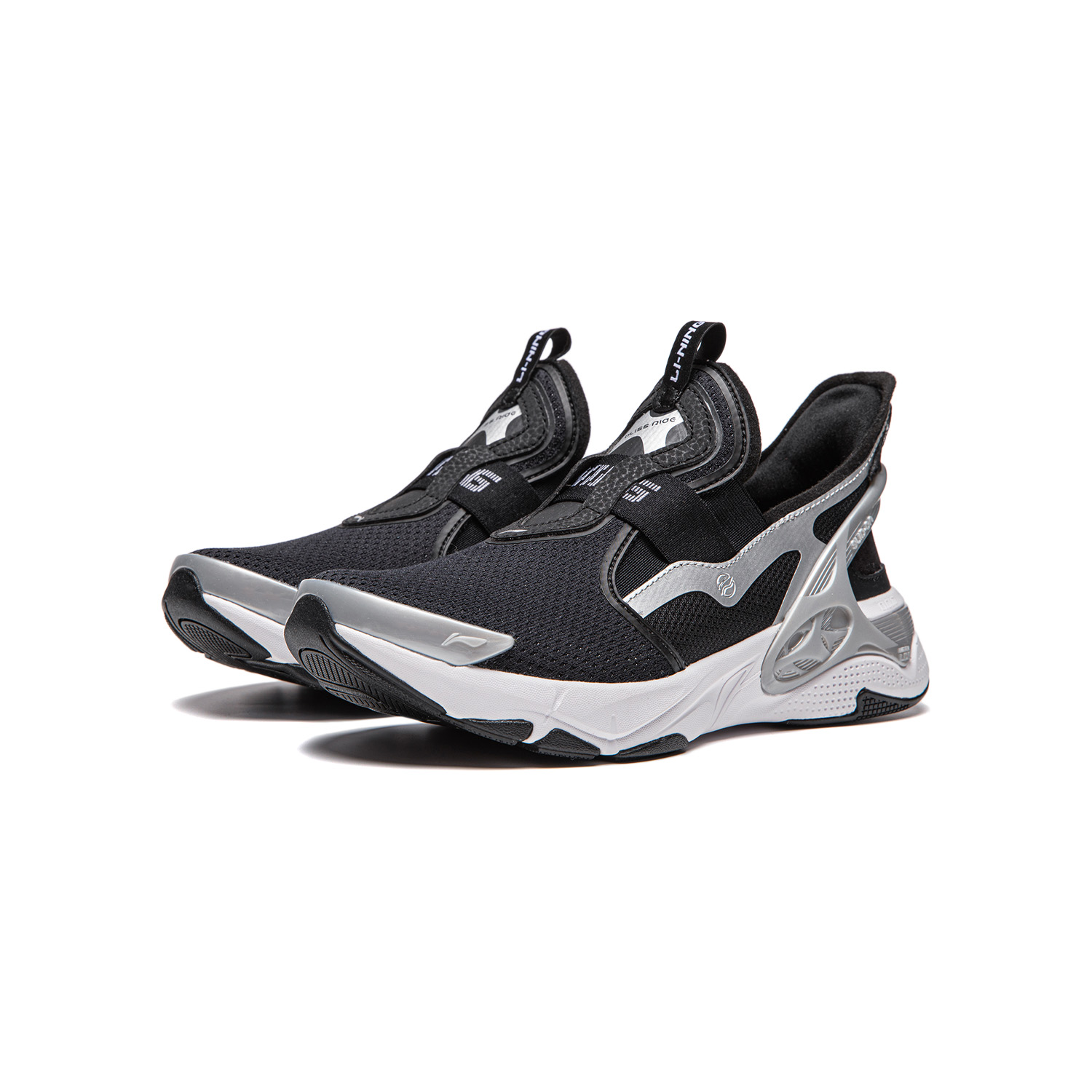 LINING YOUNG Спортивная коллекция Low-Top детские повседневные кроссовки Black — фото 4