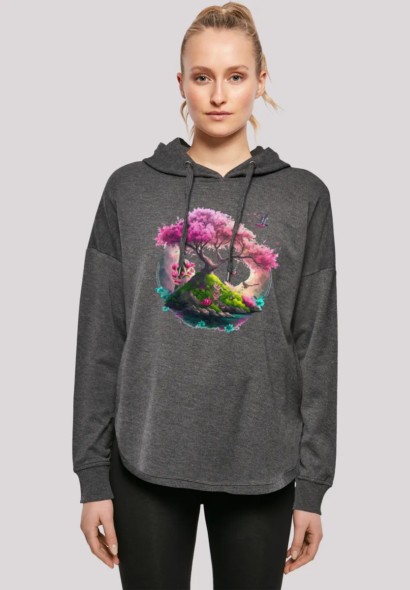 

Толстовка F4NT4STIC "Cherry Blossom Tree Oversize Hoodie", принт, цвет Charcoal